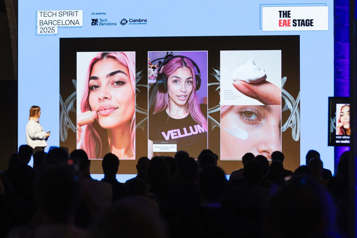 Stage, Aitana AI (The Clueless AIgency), at Tech Spirit Barcelona